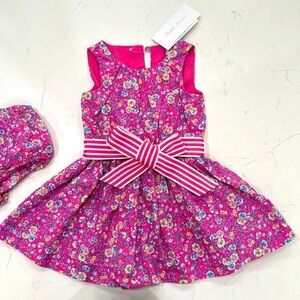 Ralph Lauren Floral Cotton Baby Girl Poplin Dress – 6M – Originally $85 – NWT